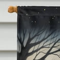 thumbnail image 2 of Keeshond Spooky Halloween House Flag 28 in x 40 in, 2 of 7