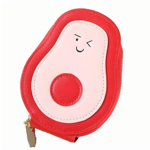 Bonita cartera para tarjetas de identificación con cremallera y múltiples ranuras para tarjetas de identificación