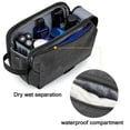 thumbnail image 3 of Neceser de viaje BAGSMART de lona, organizador Dopp Kit negro, 3 of 6