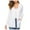 White, variant on Fesfesfes Women Cardigan Women Cardigan Up Casual Solid Color Long Sleeve Hoodeless Top Sale Items