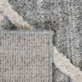 thumbnail image 6 of SAFAVIEH Martha Stewart Lucia Shag Area Rug, White/Light Grey, 5'1" x 7'6", 6 of 7