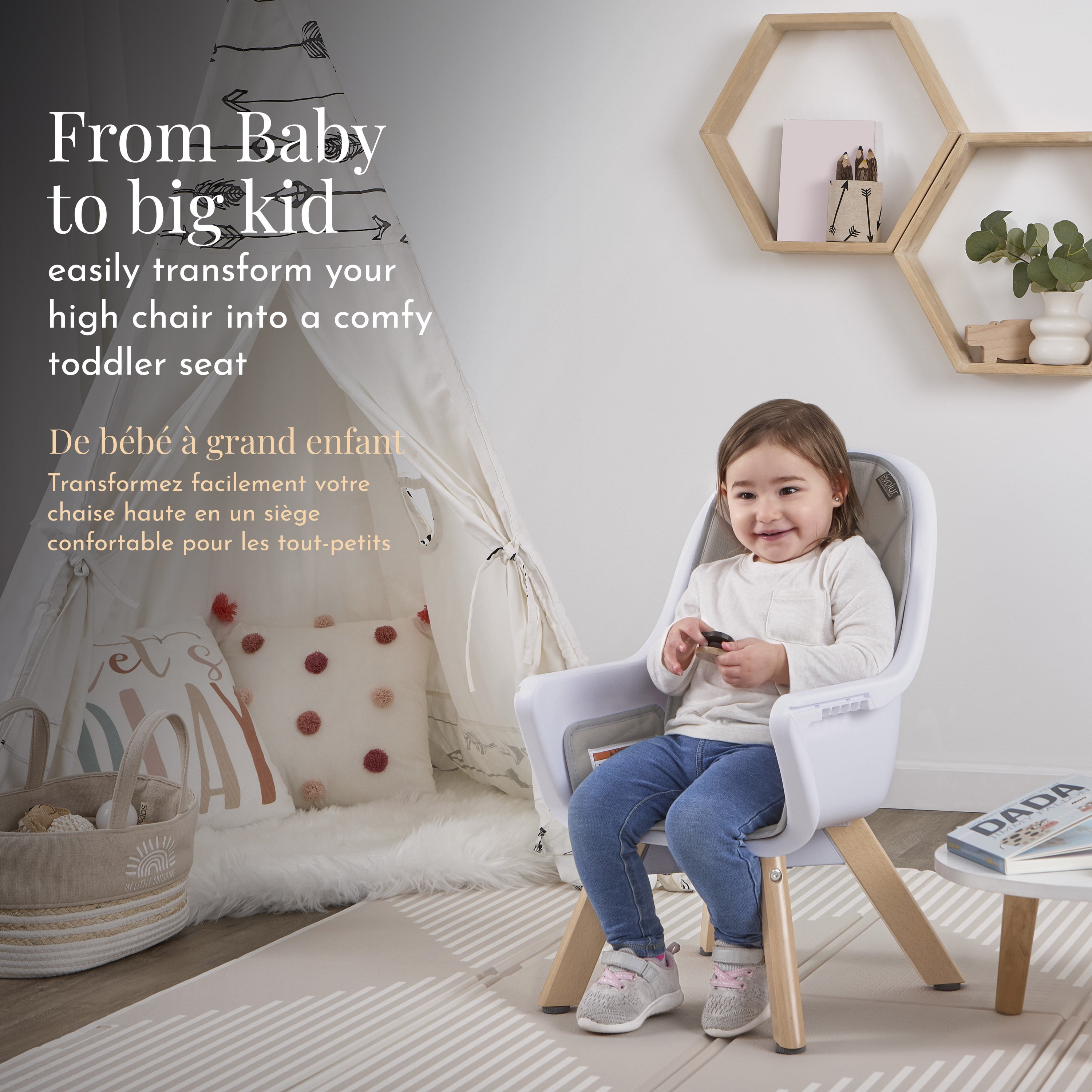 Evolur Zoodle 2-in-1 High Chair