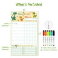 thumbnail image 7 of Clever Clean Dry Erase Chore Chart Whiteboard with 6 Markers, Reusable Reward Chart Dinosaur, 7 of 7