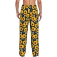 thumbnail image 3 of Xecao Sunflowers Men's Straight Lounge Pajama Pants: The Ultimate in Comfortable Sleepwear, 3 of 9