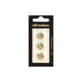 thumbnail image 1 of 1881 DILL BUTTONS 11MM 3PC SHANK ANTIQUE GOLD, 1 of 1