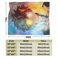 thumbnail image 3 of My Hero Academia Bed Blanket Air Conditioner Quilt Ultra Soft Flannel Blanket All Season Fuzzy Blanket Reversible Fluffy Plush Blanket 80"X60", 3 of 8