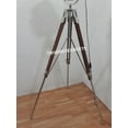 thumbnail image 6 of Royal Chrome Spotlight Adjustable Brown Screw Tripod Floor Lamp, 6 of 6