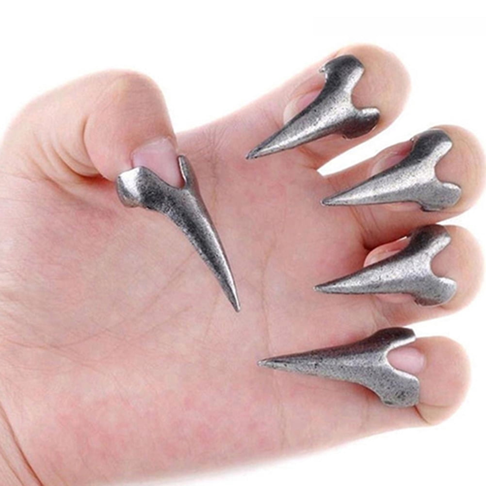 10Pcs Halloween Costume Claws Gothic Punk Rings Retro Nail Ring Claws Full Finger Rings Walmart