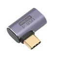 thumbnail image 3 of Type C Female To Male Adapter, Aluminum Alloy Shell Type C Phone Adapter 40GB Dissipate Rapidly High Speed Transfer  For Cell Phone Type C Female To Type C Male Bent, 3 of 8