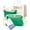 Green, variant on Silicone Beach Bag IPX8 Waterproof Leakproof Floating Foldable Box‑Shape Purse with Bonus Shoulder Strap for Pool Camping