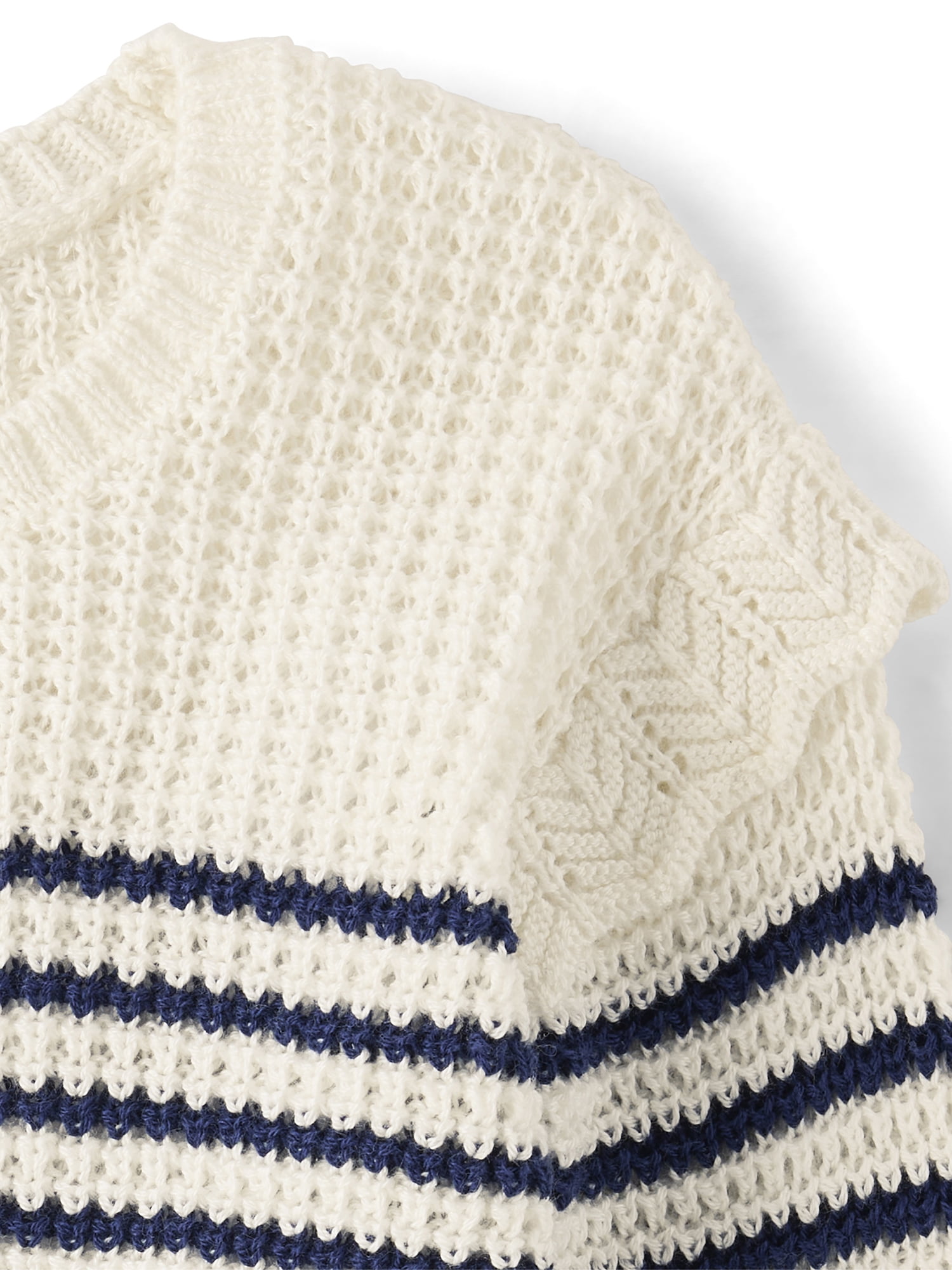 The Children's Place Toddler Girls Long Sleeve Striped Flutter Sweater, Sizes 12M-5T
