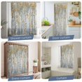thumbnail image 5 of Yellow Grey Forest Waterproof Shower Curtain, Stall 36"x78" Washable Polyester Fabric Shower Curtains for Bathroom, Grey Modern Art Oil Painting Decorative Bathtub Curtain Sets with Hooks, 5 of 9
