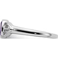 thumbnail image 3 of Sterling Silver Rhodium-Plated Amethyst Ringsize 7 (Width 1.6 To 6.8) - Jbsp, 3 of 5