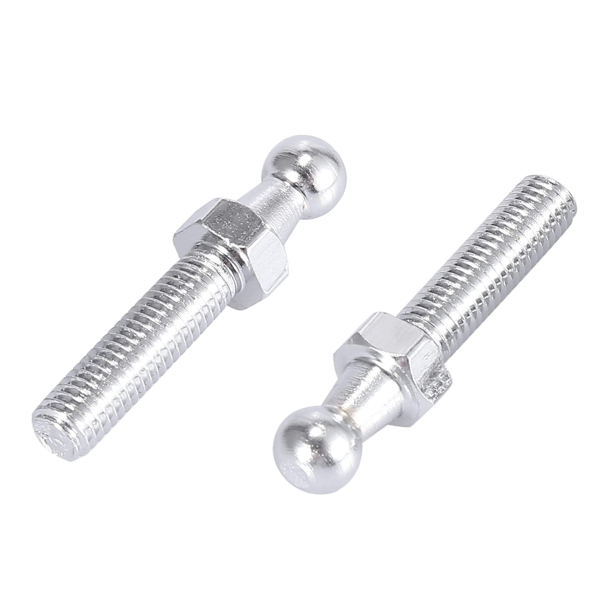 2 Set 10mm M8x30mm Car Gas Strut Ball Studs Kit Metal Silver Tone