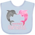 thumbnail image 3 of Inktastic You're Flippin' Fintastic Dolphins Boys or Girls Baby Bib, 3 of 4
