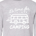 thumbnail image 4 of Inktastic It's Time For Camping with Camper Long Sleeve Youth T-Shirt, 4 of 5