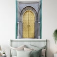 thumbnail image 4 of Antique Decor Moroccan Style Door Golden Doorknob Pattern Wall Hanging Tapestry, 4 of 5