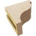 thumbnail image 6 of 3"W x 6"D x 6"H Classic Garner Rough Cedar Woodgrain TimberThane Corbel, Primed Tan, 6 of 6