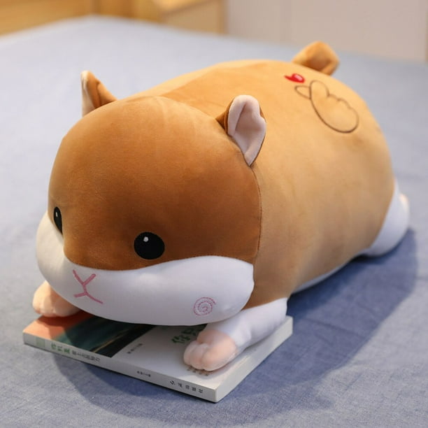 en 1 lindo hámster de peluche de juguete almohada para dormir con manta cama lavable Super suave Overbutter Mouse chico regalo de alta calidad zhangyuxiang LED
