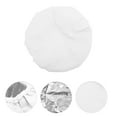 thumbnail image 3 of Unique Bargains 1 Pc Women Portable Shower Cap for Bathroom Hotel Vacation Business Travel White Satin EVA, 3 of 3
