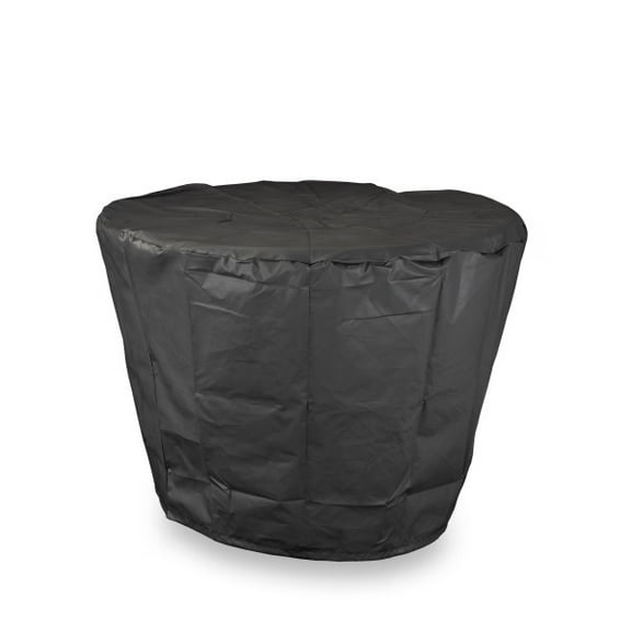 TIKI Brand Propane Fire Pit Cover, Use With Propane Fire Pit Base and Table Attachment, Weatherproof, 39.5" x 39.5" x 27", Black
