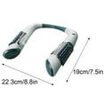 thumbnail image 3 of Fnochy Hands-Free Neck Fan Portable USB Rechargeable 3-Speed Dual Wind Personal Cooling Fan for Outdoor Camping Sports Travel Office Use, 3 of 5