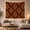 Burgundy Scrolls, variant on Golden Damask Medallion Pattern Tapestry Wall Hanging