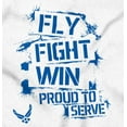 thumbnail image 2 of US Air Force Fly Fight Wind Pride Unisex Plus Size Sweatshirt Brisco Brands 4X, 2 of 5