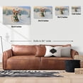thumbnail image 5 of Hello Winter Vintage Australian Shepherd Enjoys Snowy Day with Snowman Horizontal Matte Canvas Poster Aussie Dog Lover Gifts Wall Art Home Decor - 12019, 5 of 5