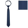 thumbnail image 6 of Ties for Child Navy Blue Solid Color Pre-Tied Necktie Weddings School Uniforms Kids Tie, 6 of 7