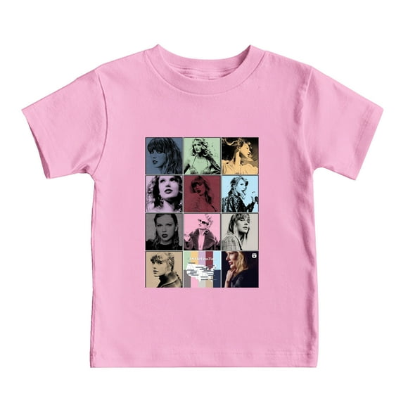 Icvfdpl Taylor Swift Tshirt Girls,Teen Kids Child Short Sleeve Prints T Shirt Fans Gift Tops For Music Concert 8-9 Years,Stylish Girls Tshirts