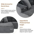 thumbnail image 6 of JOIVI Indoor Modular Sectional Sofa, 132'' Corduroy Cloud Couch with Double Chaise, U Shaped Sofas with Deep Seat, Comfy Fluffy Plush Couches, No Assembly Required, Gray, 6 of 11