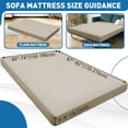 thumbnail image 3 of JIATER Futon Slipcovers Stretch Armless Futon Bed Covers Machine Washable Furniture Protector,Khaki, 3 of 8