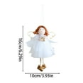 thumbnail image 3 of BKRE Elegant Angel Ornament With White Mesh Skirt For Festive And Celebration, 3 of 6