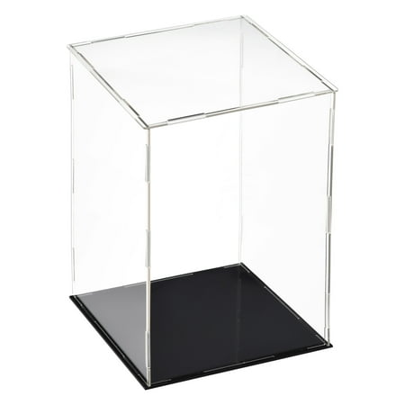 Uxcell Acrylic Clear Display Case Box Dustproof Protection Showcase 5.9''x5.9''x9.8''
