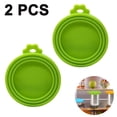 thumbnail image 1 of Tapas de tarros de comida para mascotas, tapas de tarros de silicona para comida de perros y gatos, tamaño universal para latas pequeñas, medianas y grandes, paquete de 2 Ormromra 220349-1, 1 of 8