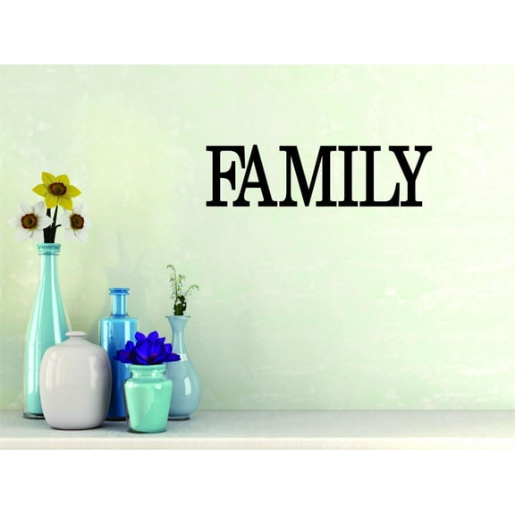 Hot New Decals Family 12x30 Inches