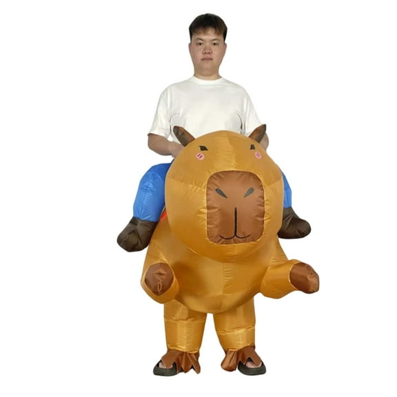 Little Capybara Inflatable Animal Boys Romper Halloween Party Performance Stage Prop Funny Jumpsuit