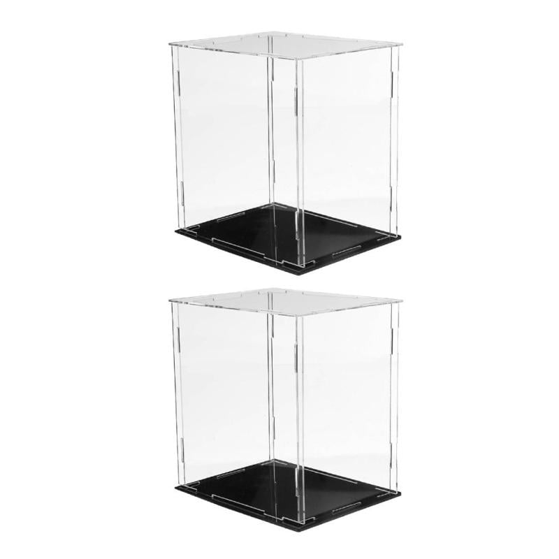 Acrylic Display Case Box Self-Assembly Protection Clear Transparent Dustproof 