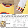 thumbnail image 3 of YEEDISON New Fashion Clothes Kids Clothes 2 Pcs Set Cotton Rainbow Patchwork Long Sleeve Tops+trousers Sport Casual Baby Boy Clothes for 18M-6Y, 3 of 4