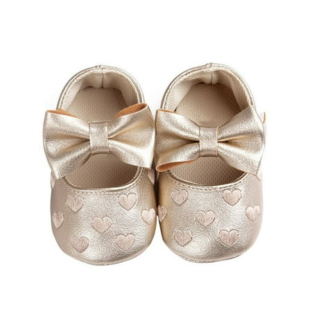 Babula Baby Girl Crib Shoes Bowknot Soft Sole Anti-slip Shoes