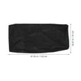 thumbnail image 2 of 1Pack Black Fitted Design Lawn Mower Cover for Riding Lawnmower 48x18.5x13.5 Inches, 2 of 8