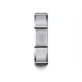 thumbnail image 3 of Benchmark� Platinum 6mm Comfort-fit Satin-finished Grooves Carved Design Wedding Band Ring, 3 of 7