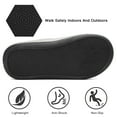 thumbnail image 5 of WOTTE Women's Slippers Memory Foam Sole Waffle Knitted Soft Plush Fleece Lined House Shoes Indoor Outdoor Green, Size 6-7, 5 of 7