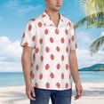 thumbnail image 5 of Fotbe Strawberry Hawaiian Shirt for Men Unisex Summer Beach Casual Short Sleeve Cotton Linen Button Down Shirts-X-Large, 5 of 9