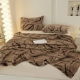 thumbnail image 4 of Couverture Jetée Chaude Motif Feuille de Bananier Polyester 100 cm x 150 cm Douce et Confortable pour Canapé Lit, 4 of 6