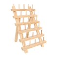 thumbnail image 1 of yuksok Wooden Thread Rack Sewing Portable Stable Quilting Accessories Braiding Rack 30 Spool, 1 of 9
