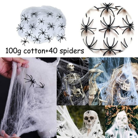 

80/100/300/400/500G Decorations Super Stretch For Indoor And Outdoor Party Supplies With 20/30/40/60/100 Tinyspiders