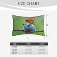 thumbnail image 4 of Daiia Butterfly Landing On Head Dumpy Frog Bedding Waterproof Pillow Protector Zippered Queen – Bed Bug Proof Pillow Encasement-14"x20", 4 of 6