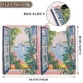 thumbnail image 3 of FORMRS A4 Clipboard Folder with Pen Holder Horizontal Foldable School Office Binder, Floral Seaside, 3 of 9
